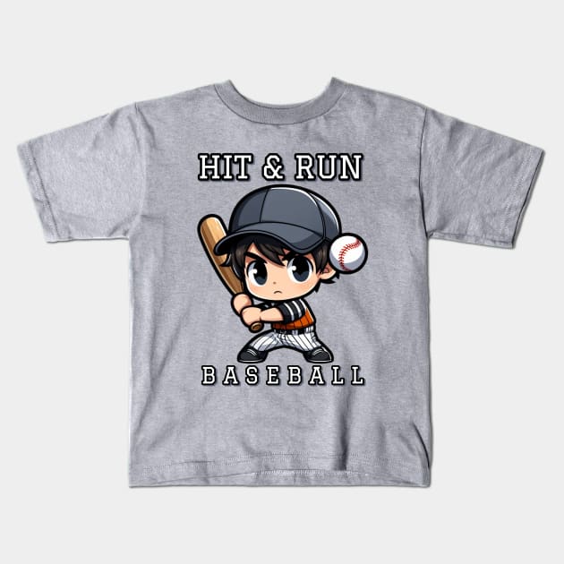 Baseball Boy Kids T-Shirt by KidsDailyClothing